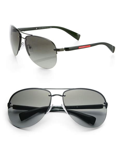 occhiali prada uomo aviator|Prada Men's Metal Aviator Sunglasses .